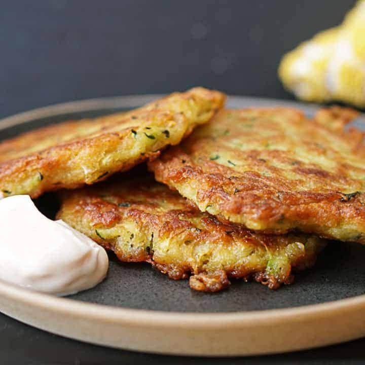 Canned Lentil and Zucchini Fritters