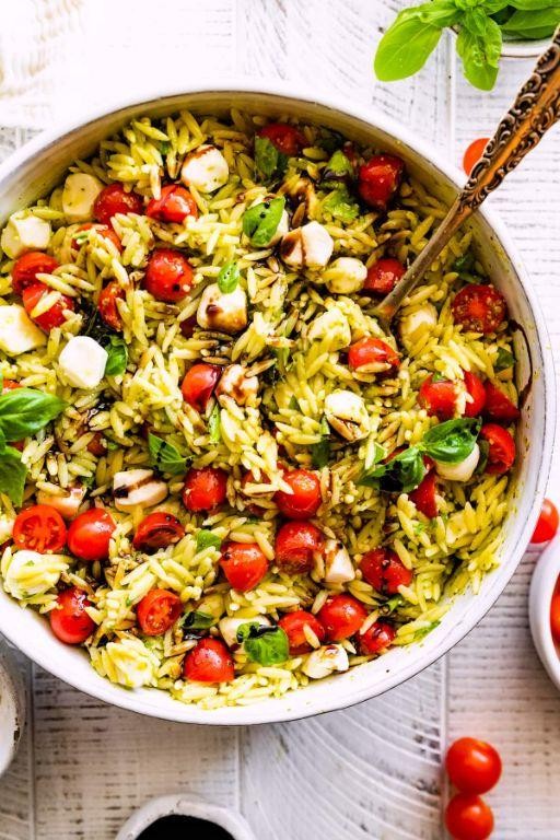 Caprese Orzo Salad