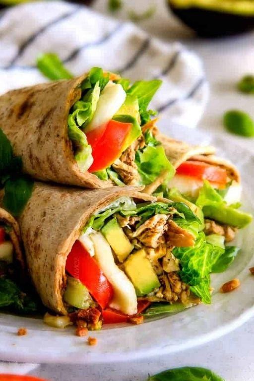 Caprese Tortilla Wrap with Balsamic Glaze