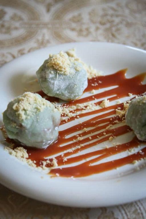 Caramel Apple Mochi Balls