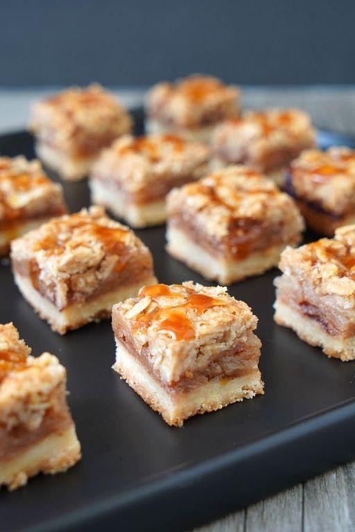 Caramel Apple Spice Petit Fours with Cinnamon Glaze