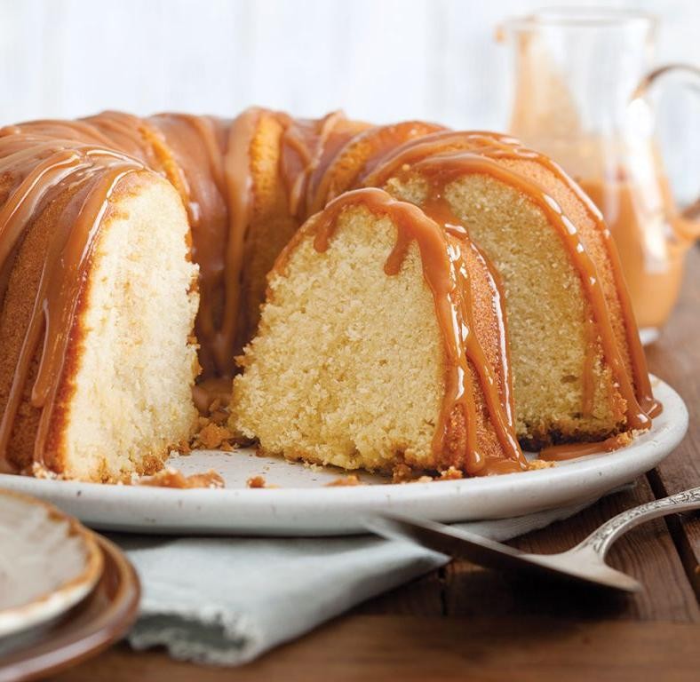 Caramel Drizzle Bundt Cake with Cake Mix