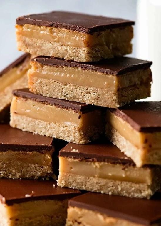 Caramel Slice with Crumbly Base