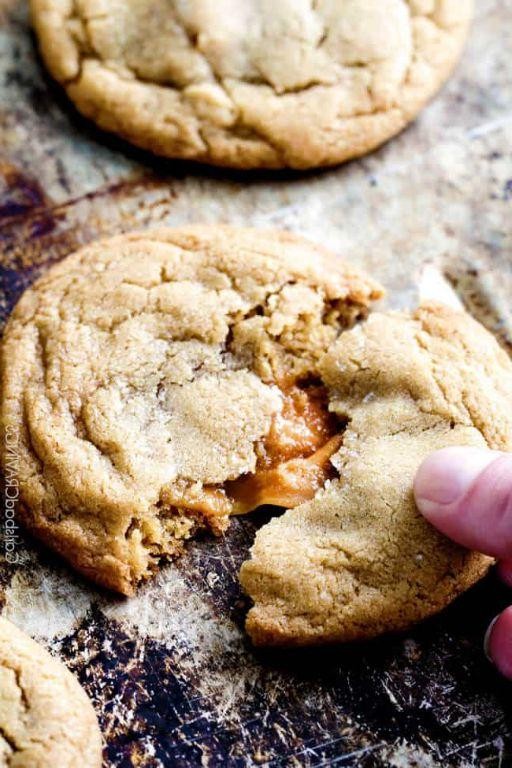Caramel Stuffed Butter Cookies