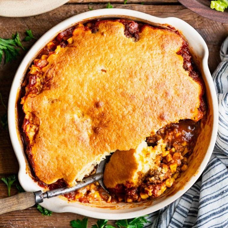 Carne Molida and Cornbread Casserole