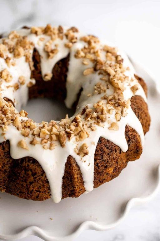 Carrot Bundt Cake with Cream Cheese Frosting
