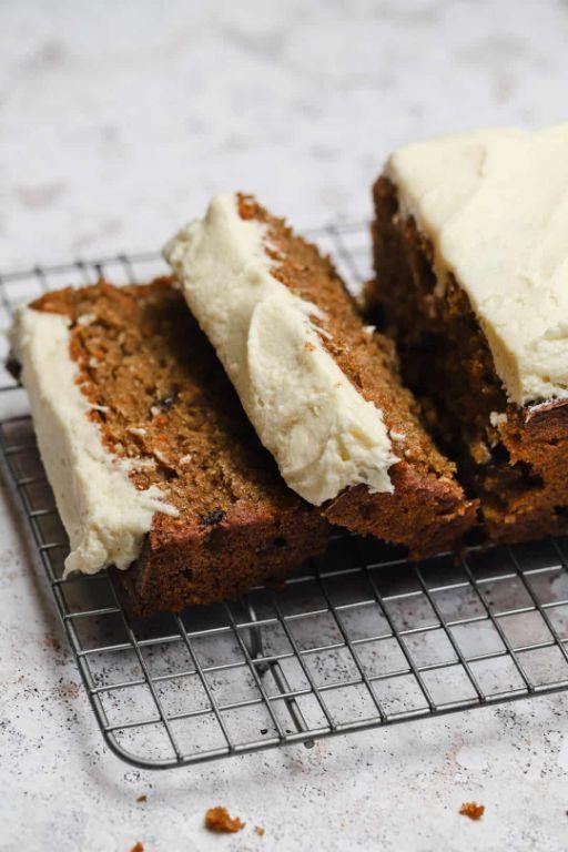 Carrot Cake Loaf with Cream Cheese Frosting