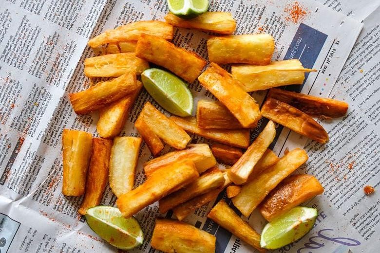 Cassava Chips with Lime and Chili