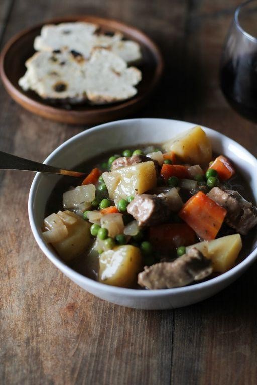 Cassava and Beef Stew with Red Wine