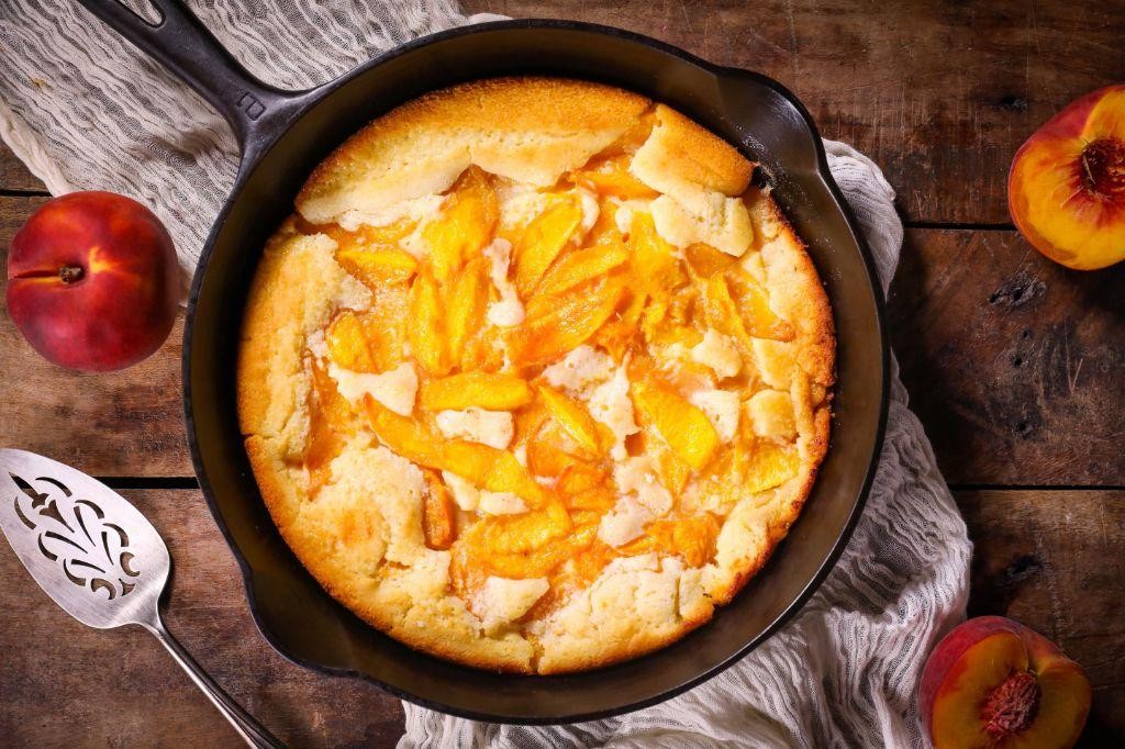 Cast Iron Peach Cobbler