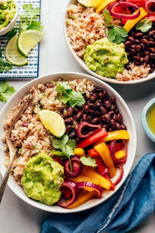 Cauliflower Rice Burrito Bowls