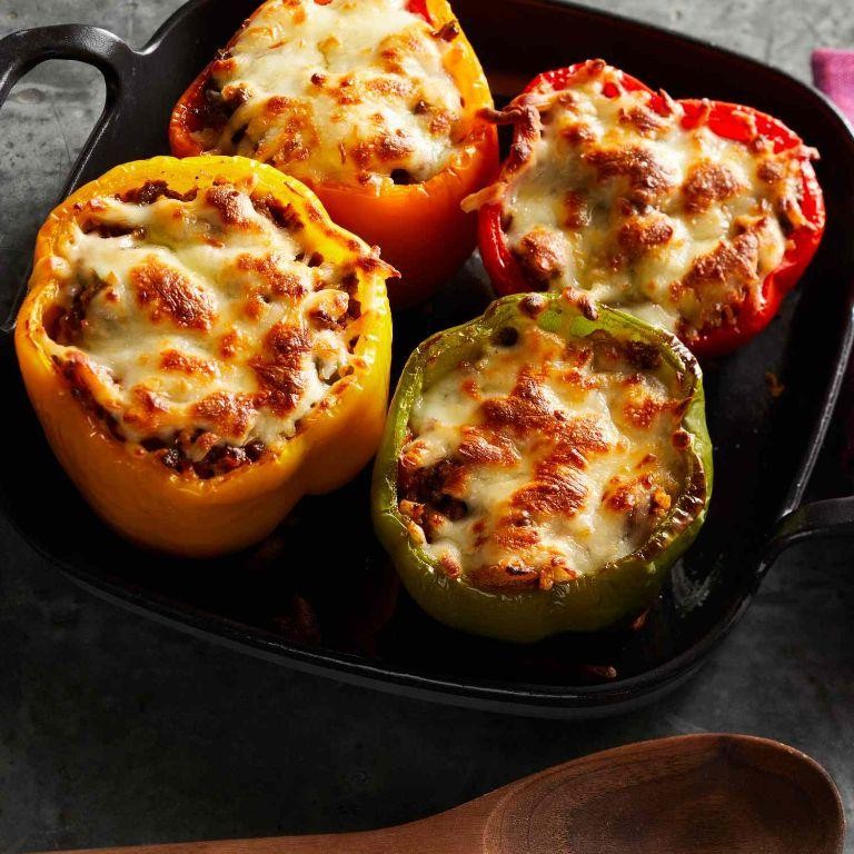 Cauliflower Rice Stuffed Peppers
