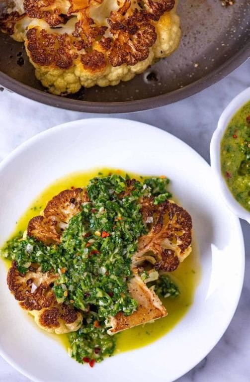 Cauliflower Steak with Chimichurri