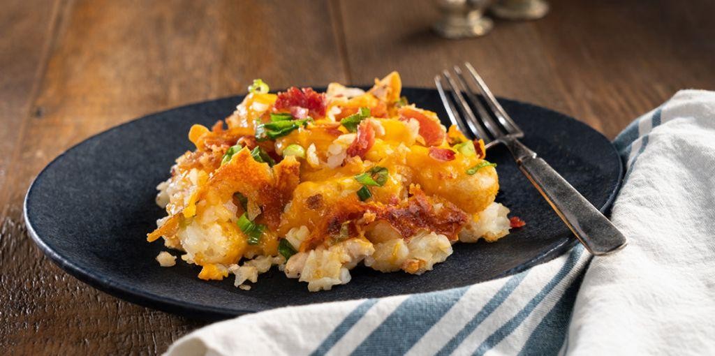 Cheesy Bacon Chicken and Potato Crockpot Casserole