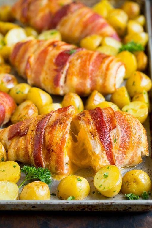 Cheesy Bacon-Wrapped Chicken