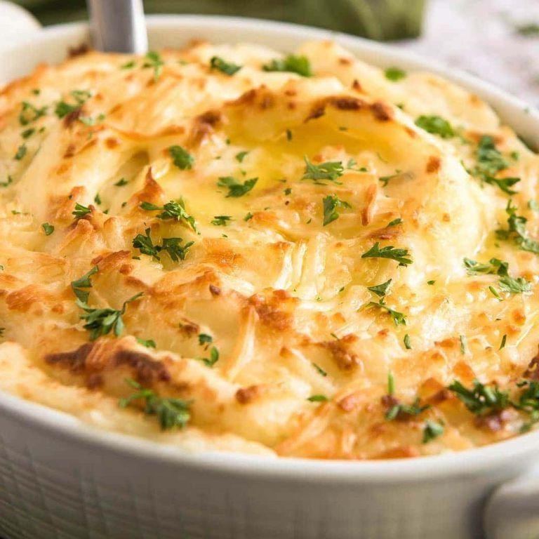 Cheesy Mashed Potato Casserole