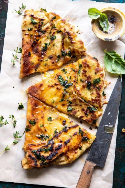 Cheesy Naan Bread Grilled Cheese