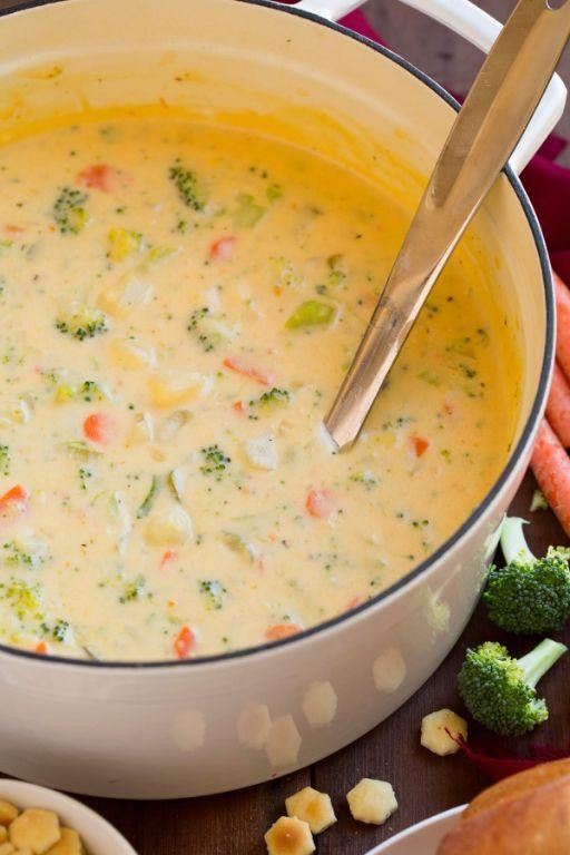Cheesy Potato and Broccoli Soup