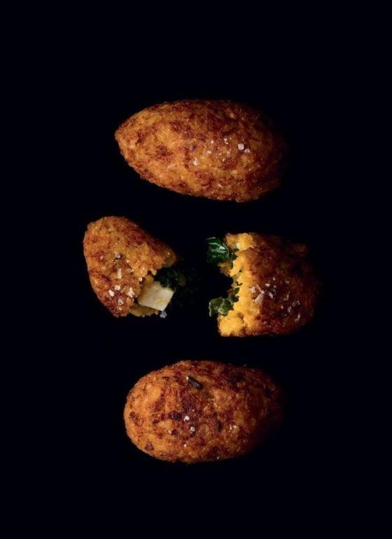 Cheesy Spinach and Feta Stuffed Kibbeh