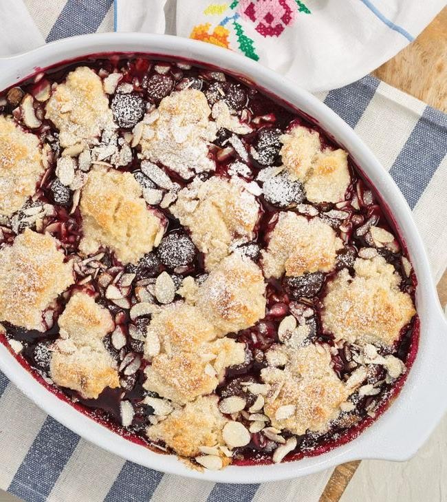 Cherry Almond Cobbler
