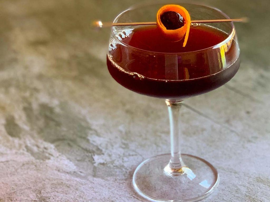 Cherry Bitters Manhattan