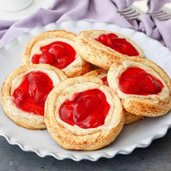 Cherry Cheese Danish Crescent Rolls