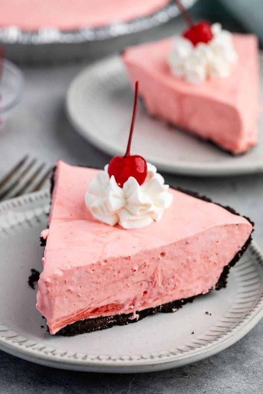 Cherry Jello Cream Pie