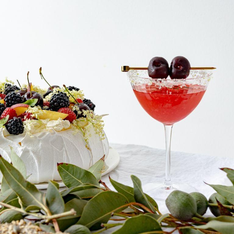 Cherry Limeade with Fresh Rosemary