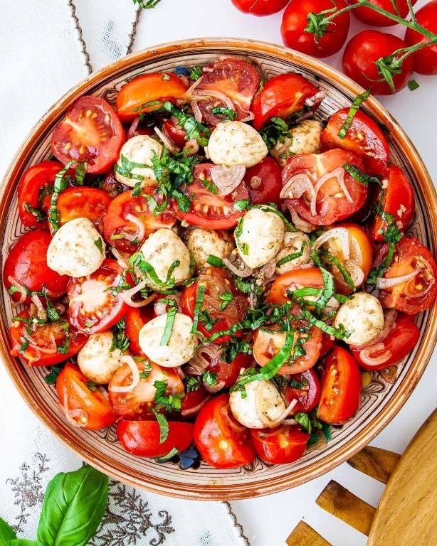Cherry Tomato and Basil Salad