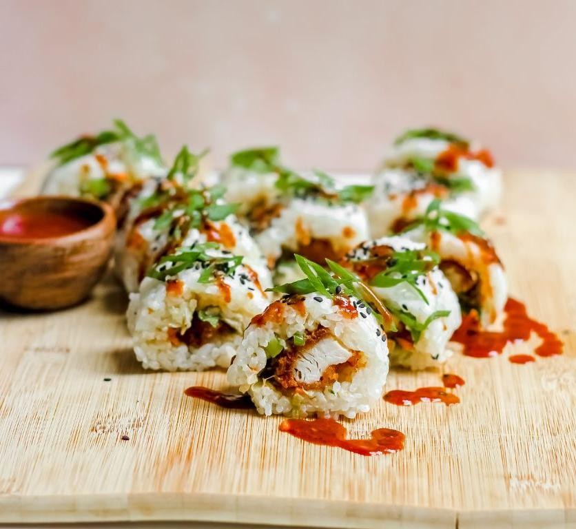 Chicken Katsu Sushi Rolls
