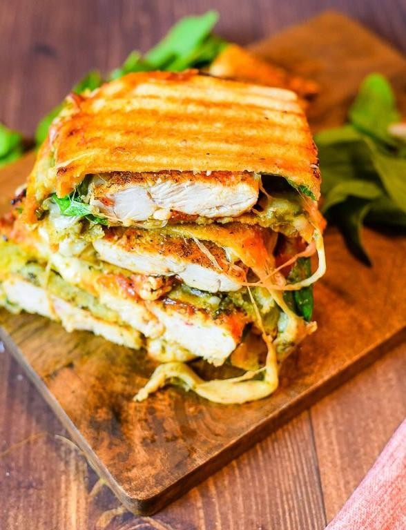Chicken Marinara Panini with Provolone
