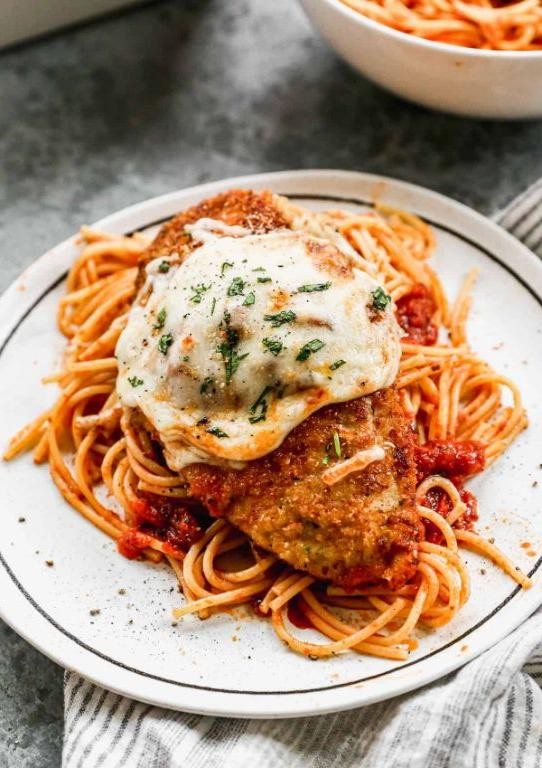 Chicken Parmesan with Homemade Marinara
