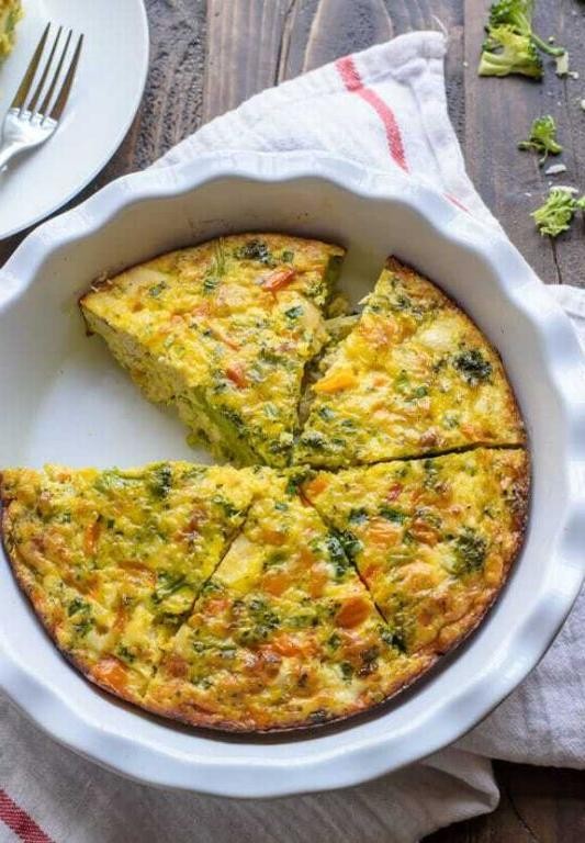 Chicken and Broccoli Frittata
