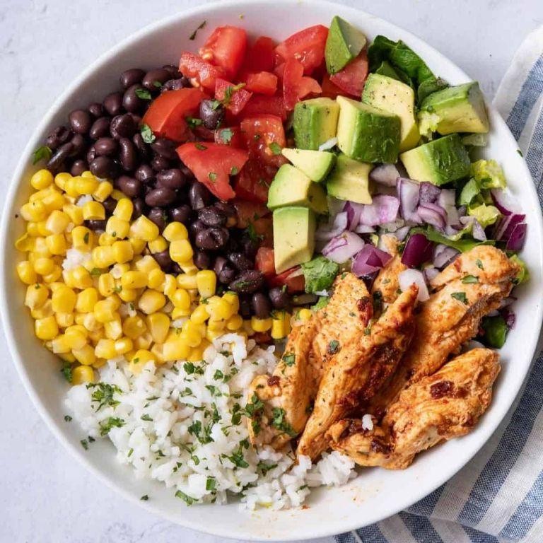 Chicken and Rice Burrito Bowl