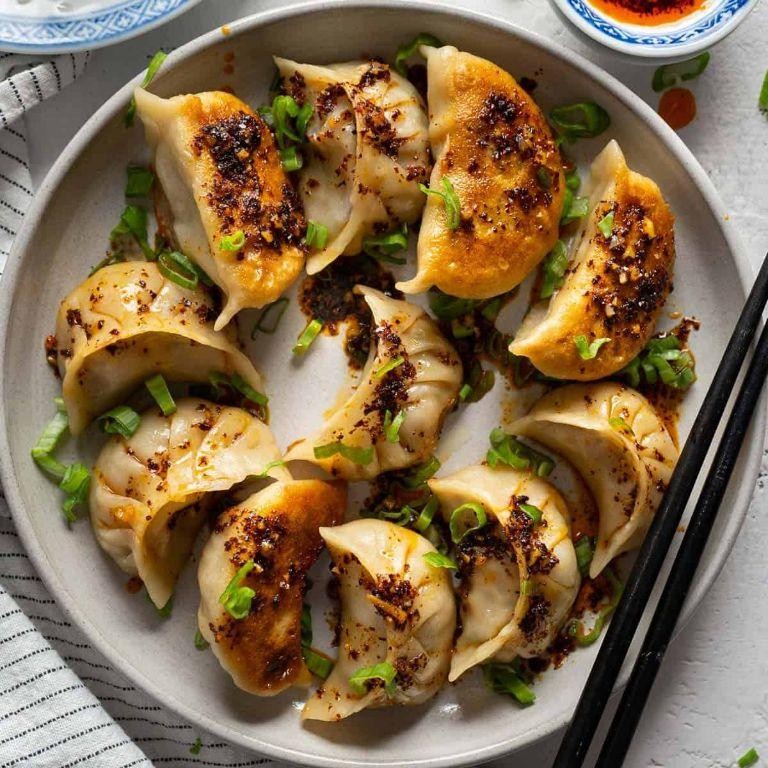 Chicken and Shrimp Pot Sticker Dumplings