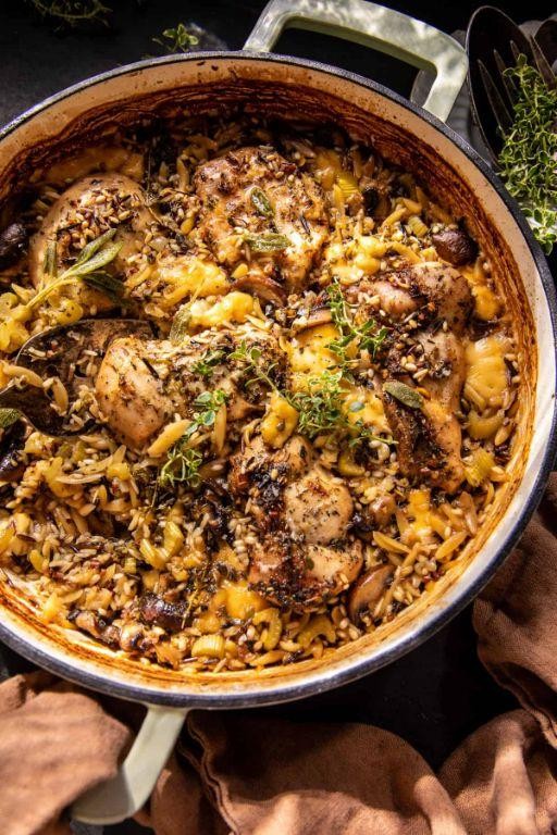 Chicken and Wild Rice Stew with Herbs