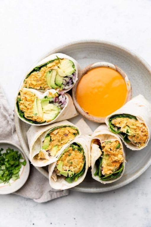 Chickpea Salad Cold Wrap