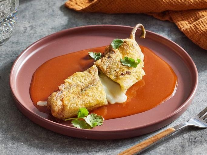 Chile Rellenos with Cheese Filling