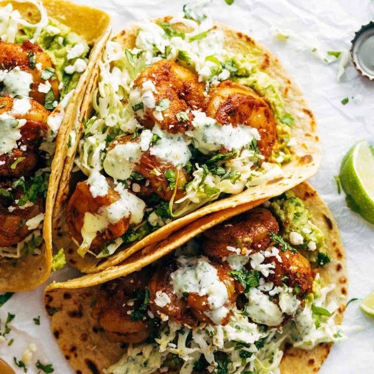 Chili Garlic Shrimp Tacos