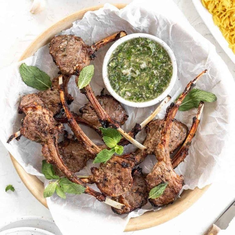 Chimichurri Air Fryer Lamb Chops