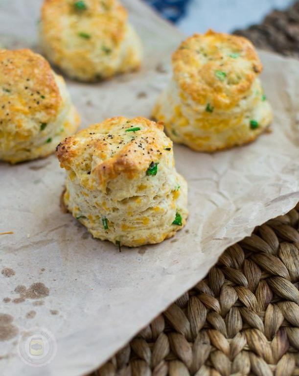 Chive and Cheddar Scones