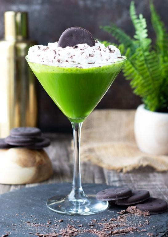 Chocolate Mint Martini Shots