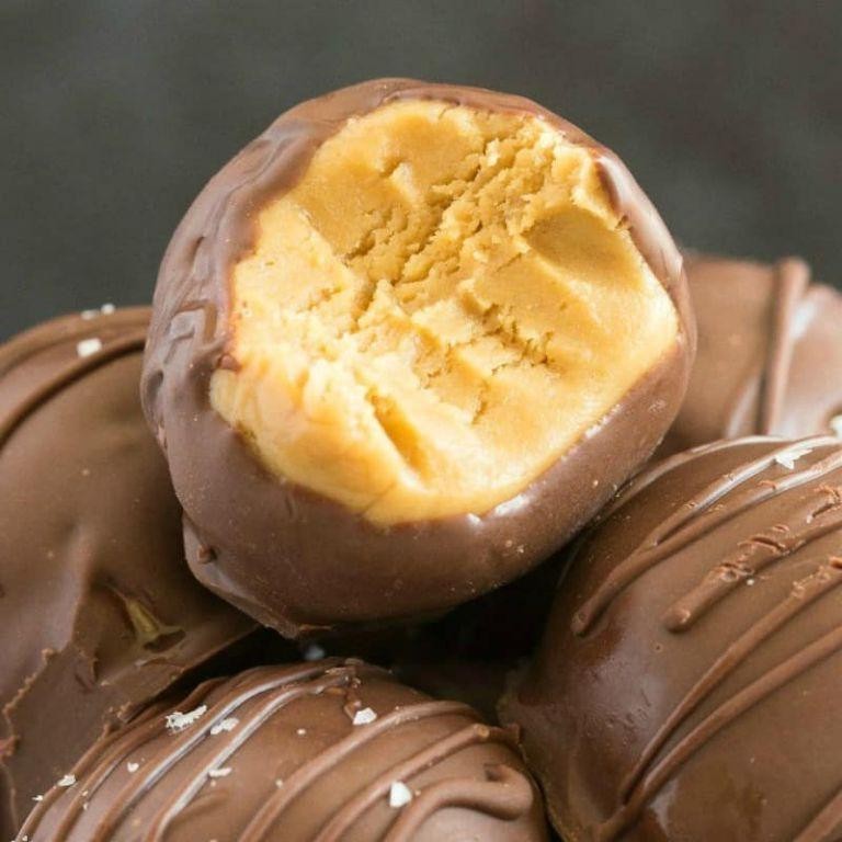 Chocolate Peanut Butter Keto Truffles