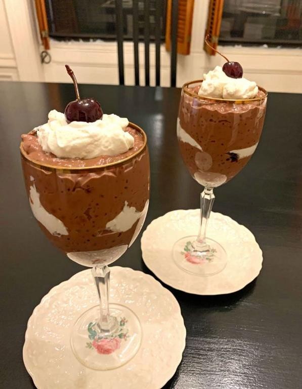 Chocolate Tapioca Pearl Parfait