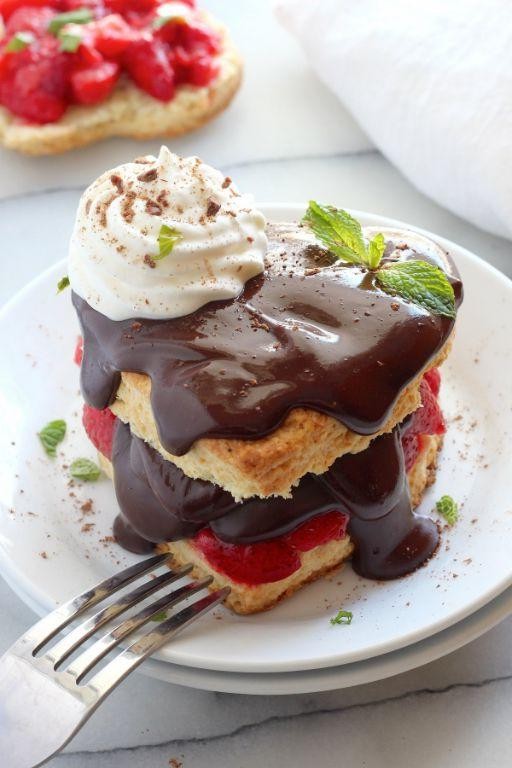 Chocolate-Dipped Strawberry Shortcake