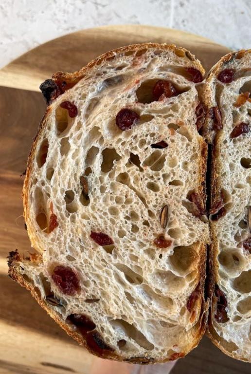 Ciabatta with Pumpkin Seeds and Cranberries
