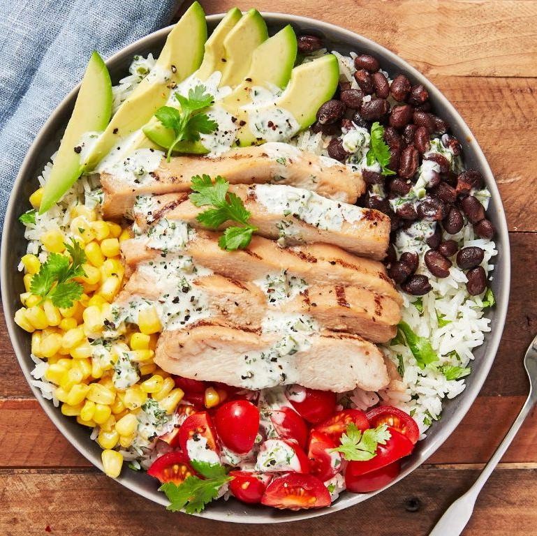 Cilantro Lime Chicken Rice Bowl