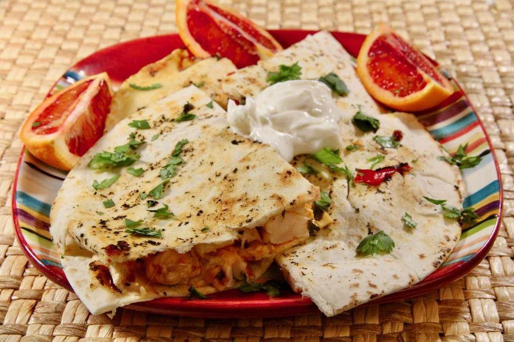 Cilantro Lime Shrimp Quesadilla