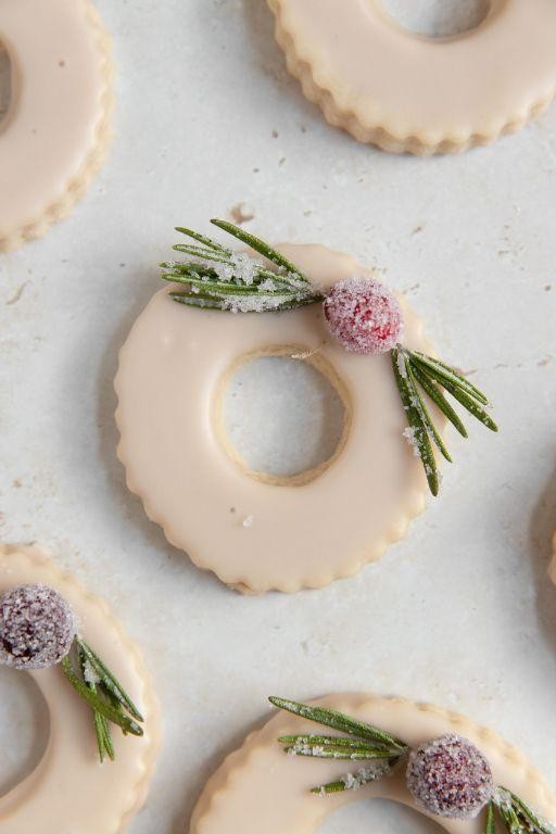 Cinnamon Sugar Wreath Cookies