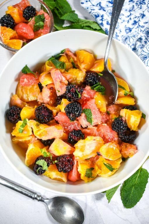 Citrus Burst Easter Fruit Salad with Oranges and Grapefruit